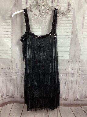 Costume USA Black Flapper Dress Large